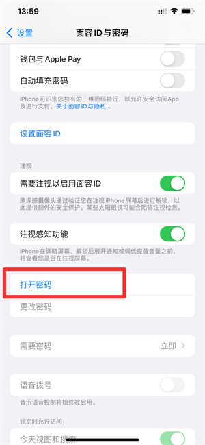 iPhone手机锁屏密码