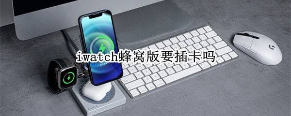 iwatch蜂窝版要插卡吗（iwatch蜂窝版需要插手机卡吗）