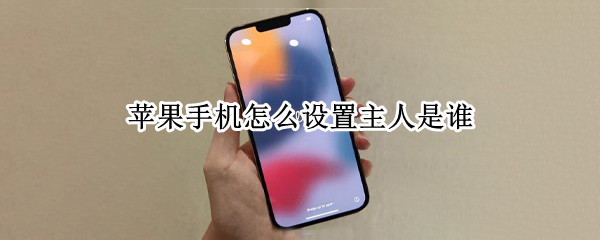 苹果手机怎么设置主人是谁 苹果手机怎么设置iphone的主人