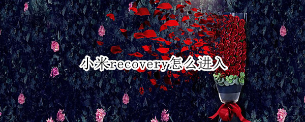 小米recovery怎么进入（小米进入Recovery）