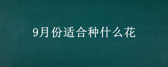 9月份适合种什么花 9月份适合种什么花椒