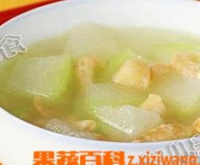 虾米冬瓜汤原料和做法 虾米冬瓜汤原料和做法大全