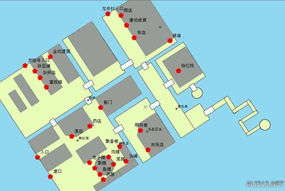 《侠客风云传》杭州地图（侠客风云传 杭州 地图）