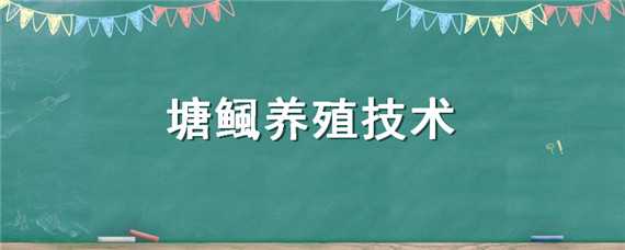 塘鲺养殖技术（沙塘鳢养殖技术）