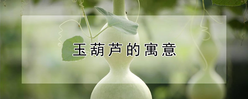 玉葫芦的寓意 女士佩戴玉葫芦的寓意