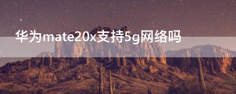 华为mate20x支持5g网络吗