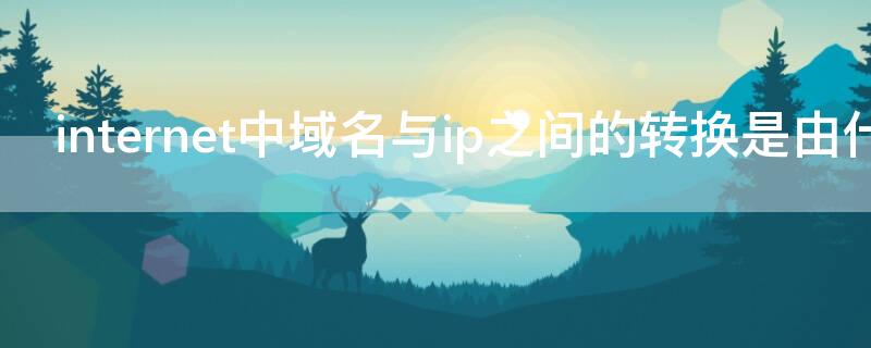 internet中域名与ip之间的转换是由什么来完成