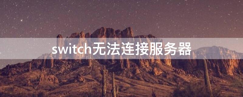 switch无法连接服务器