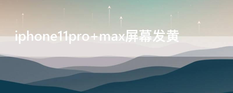 iPhone11pro max屏幕发黄