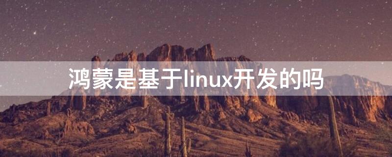 鸿蒙是基于linux开发的吗（鸿蒙是在linux开发的吗）