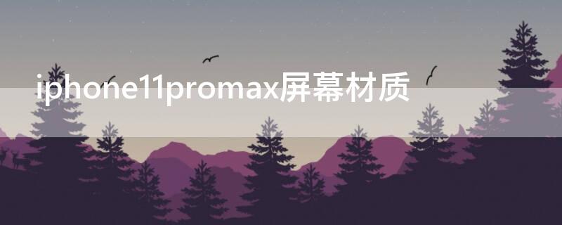 iPhone11promax屏幕材质 iphone12pro max的屏幕是什么材质