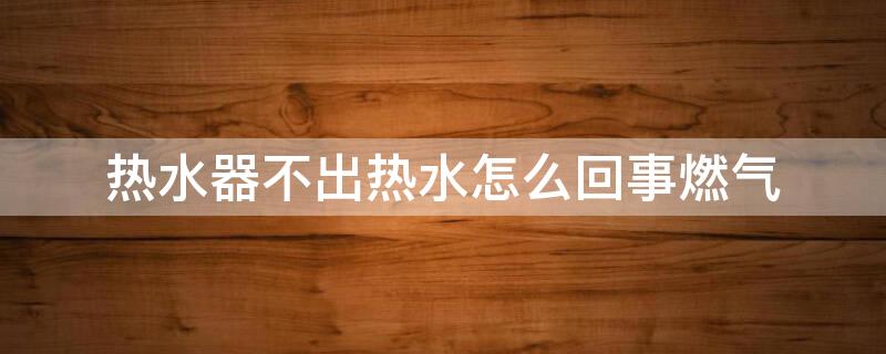 热水器不出热水怎么回事燃气 燃气热水器怎么不出热水是什么原因