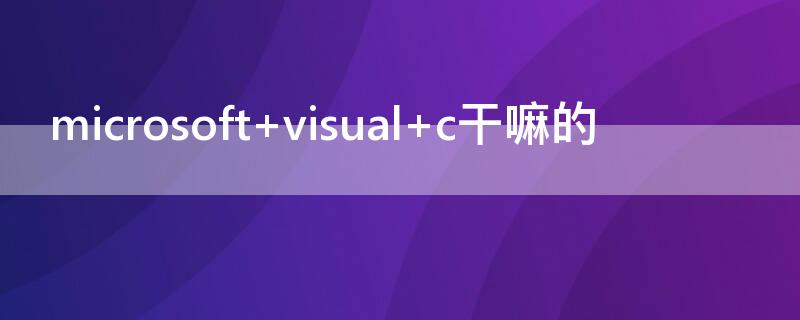 microsoft（microsoft是什么意思）