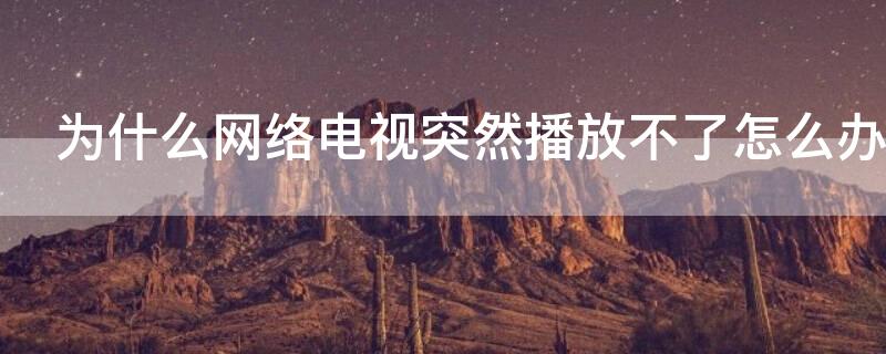 为什么网络电视突然播放不了怎么办 电视有网络但是一直播放不出来