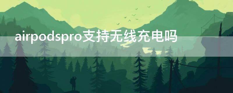 airpodspro支持无线充电吗 AirPodspro无线充电吗