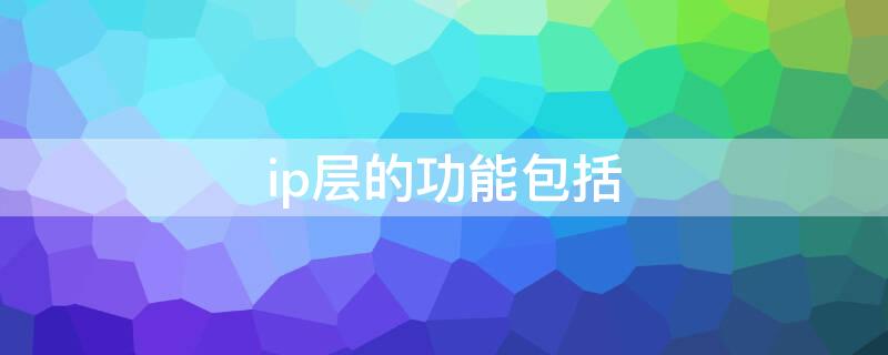 ip层的功能包括（ip层的功能包括什么）