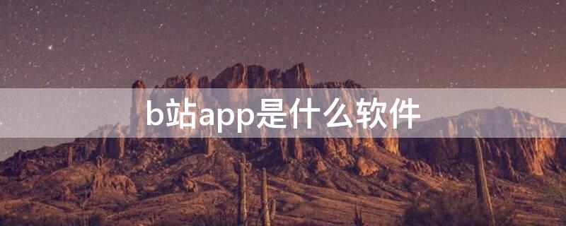 b站app是什么软件（b站的app有哪些）