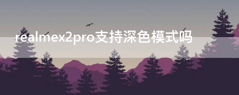 realmex2pro支持深色模式吗 realme x7pro色彩模式