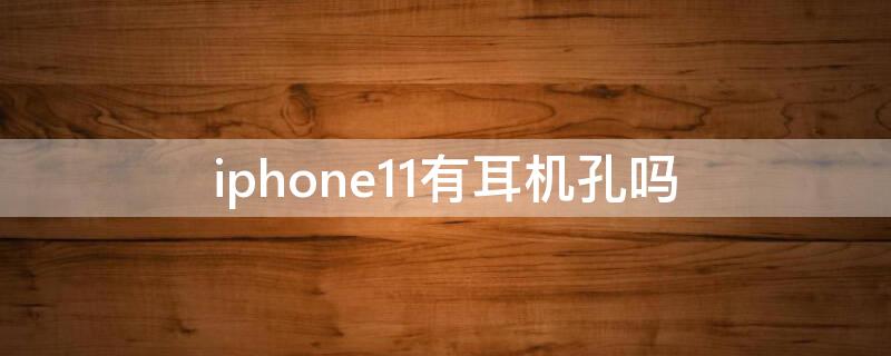 iPhone11有耳机孔吗 苹果11手机有耳机孔吗