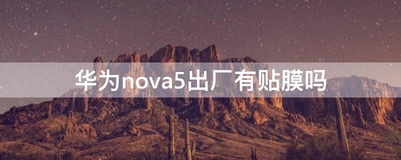 华为nova5出厂有贴膜吗 华为nova5出厂有贴膜吗多少钱