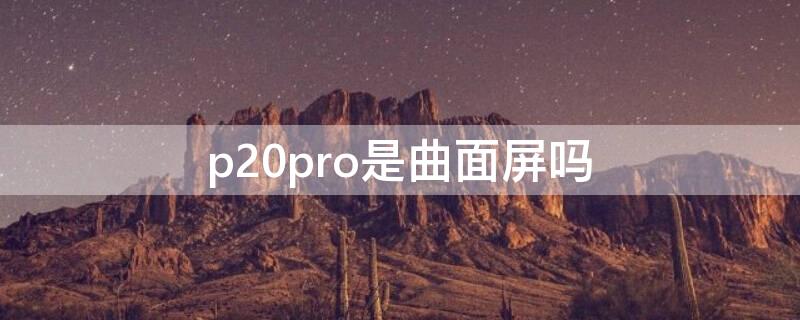 p20pro是曲面屏吗 华为p20pro是曲屏的吗