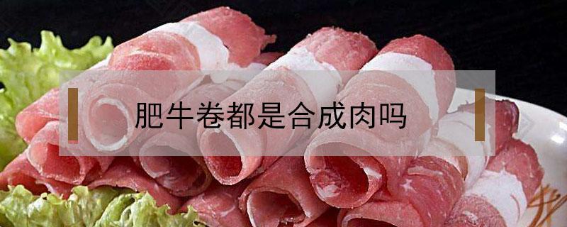 肥牛卷都是合成肉吗 肥牛卷是肥肉吗