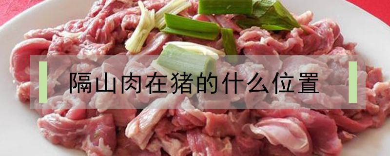 隔山肉在猪的什么位置 猪肉隔山肉在哪里