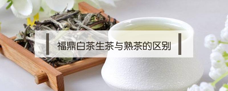 福鼎白茶生茶与熟茶的区别 福鼎白茶与老白茶的区别