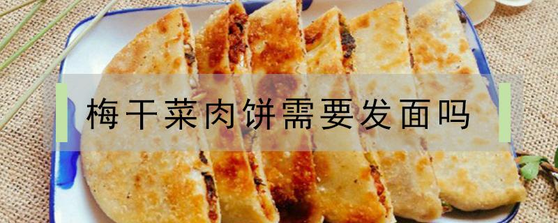 梅干菜肉饼需要发面吗（梅干菜扣肉饼需要发面吗）