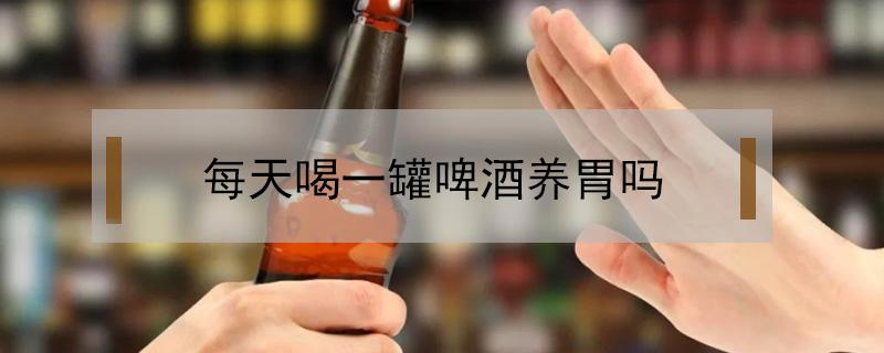 每天喝一罐啤酒养胃吗（每天一瓶啤酒养胃吗）