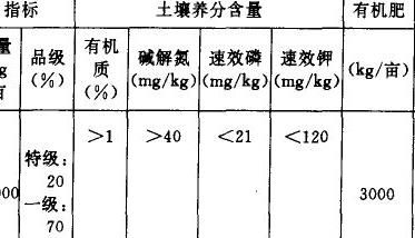 大蒜对氮、磷、钾的总需要量及其比例