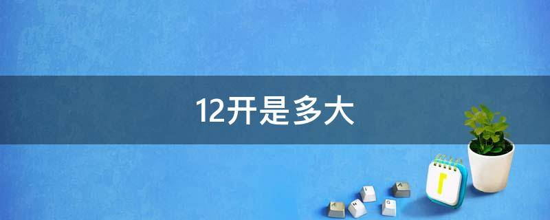 12开是多大（12开是多大比a4大还是小）