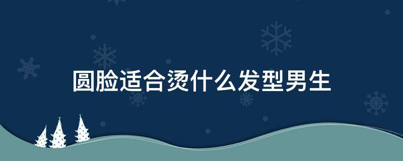 圆脸适合烫什么发型男生 圆脸适合烫什么发型