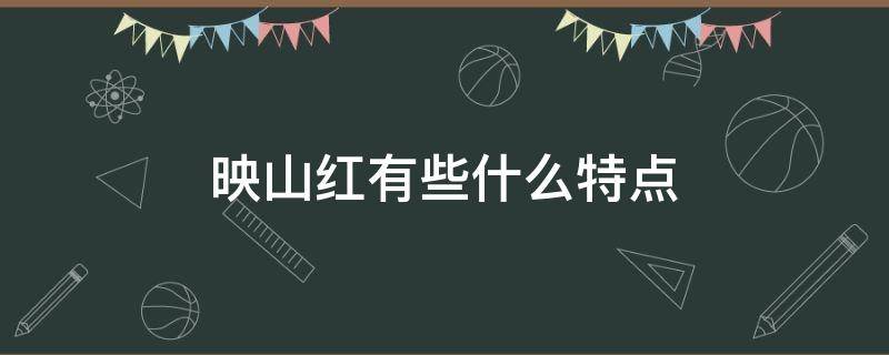 映山红有些什么特点 映山红有什么用处?什么特点?