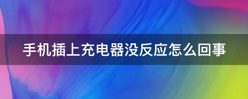 手机插上充电器没反应怎么回事（手机充不上电了教你一招在家修复）