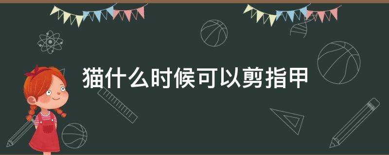 猫什么时候可以剪指甲 猫咪多长时间可以剪指甲