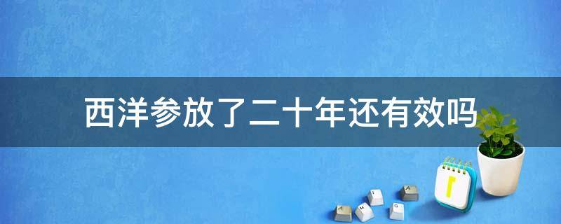 西洋参放了二十年还有效吗 放了二十多年的西洋参还能吃吗?