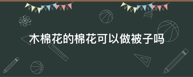 木棉花的棉花可以做被子吗（木棉树上的棉花可以做被子吗）