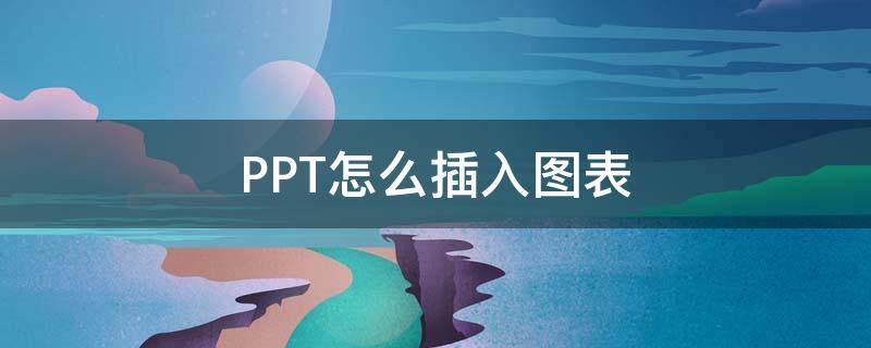 PPT怎么插入图表