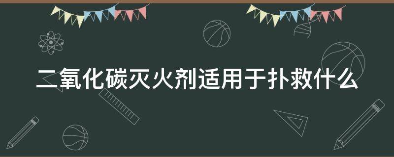 二氧化碳灭火剂适用于扑救什么（二氧化碳灭火剂适用于扑救什么的初期火灾）