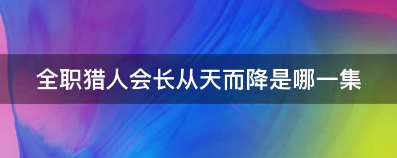 全职猎人会长从天而降是哪一集