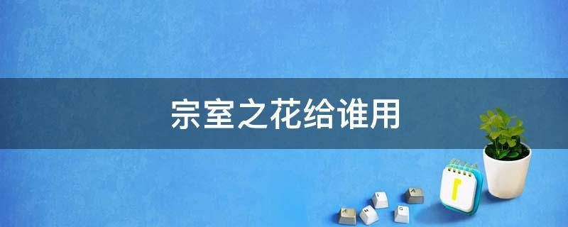 宗室之花给谁用 宗室之花副属性