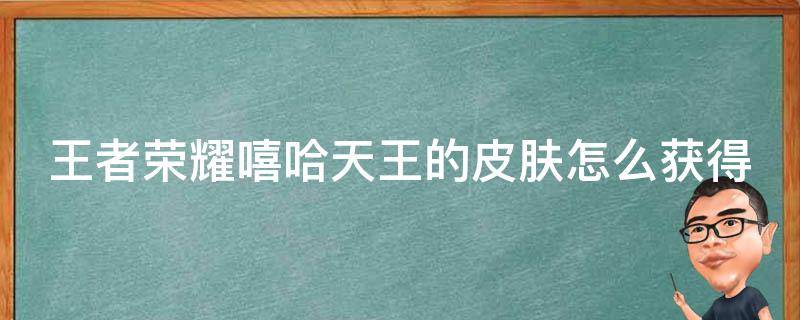 王者荣耀嘻哈天王的皮肤怎么获得（王者荣耀嘻哈天王的皮肤怎么获得的）