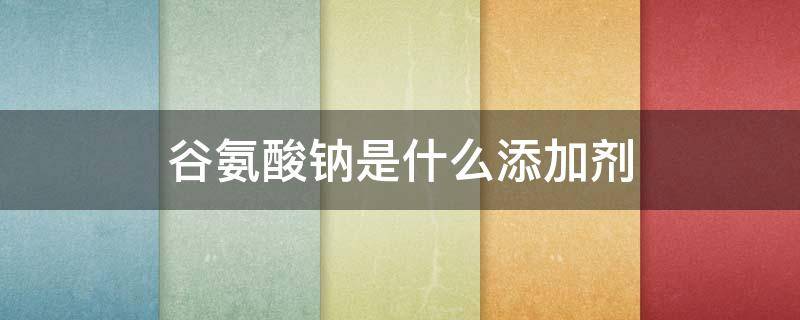 谷氨酸钠是什么添加剂 谷氨酸钠是什么添加剂孕妇可以吃吗