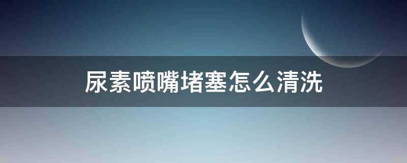 尿素喷嘴堵塞怎么清洗 怎样清洗尿素喷嘴