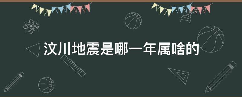 汶川地震是哪一年属啥的（汶川地震是哪一年属什么）