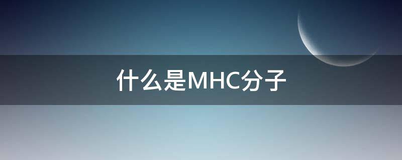 什么是MHC分子（MHC和MHC分子）