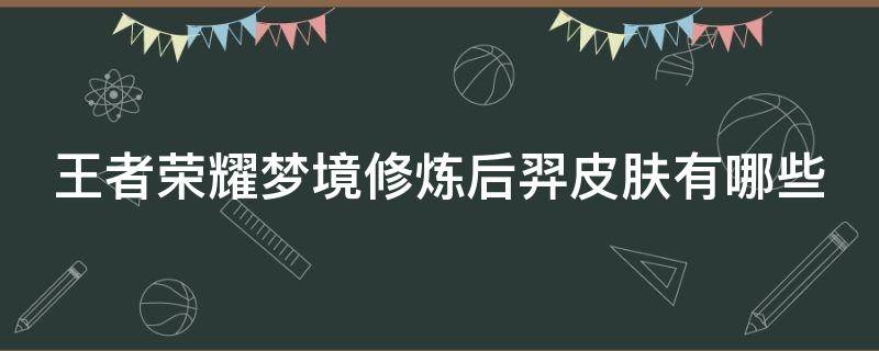 王者荣耀梦境修炼后羿皮肤有哪些（王者荣耀梦境修炼后羿皮肤有哪些好看）