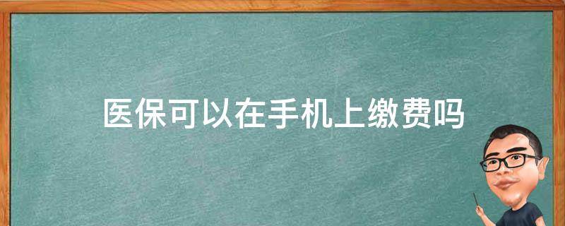 医保可以在手机上缴费吗 医保卡能在手机上缴费吗