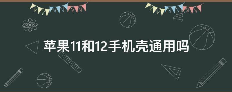 苹果11和12手机壳通用吗 苹果11的手机壳和12通用吗